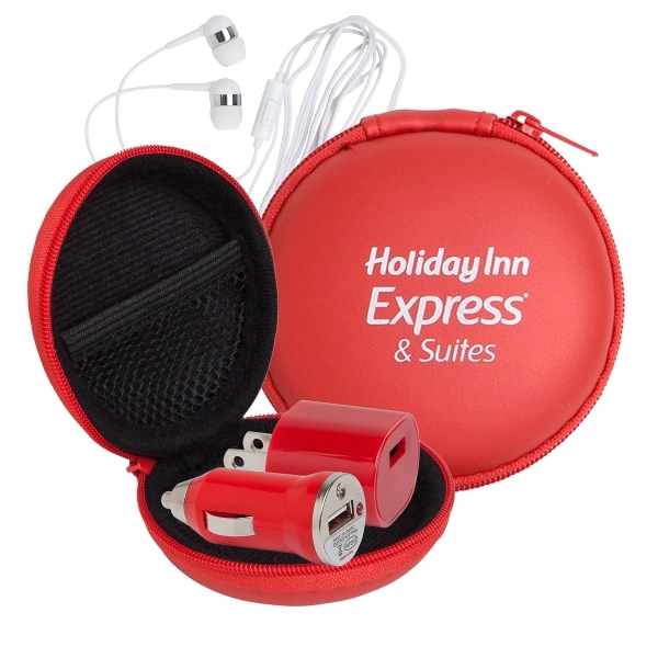 Deluxe Audio Tech Kit in Round EVA Case - Deluxe Audio Tech Kit in Round EVA Case - Image 3 of 4