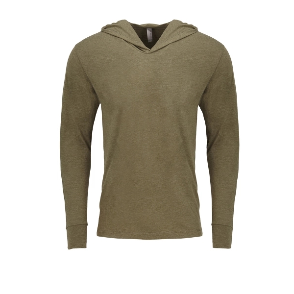 Unisex Tri-Blend Long Sleeve Hoodie T-Shirt - Unisex Tri-Blend Long Sleeve Hoodie T-Shirt - Image 10 of 12