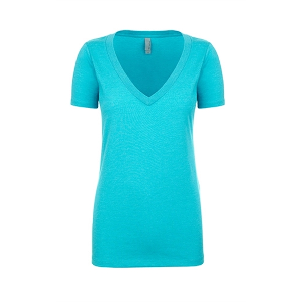 Women's CVC Deep V-Neck - Women's CVC Deep V-Neck - Image 31 of 32