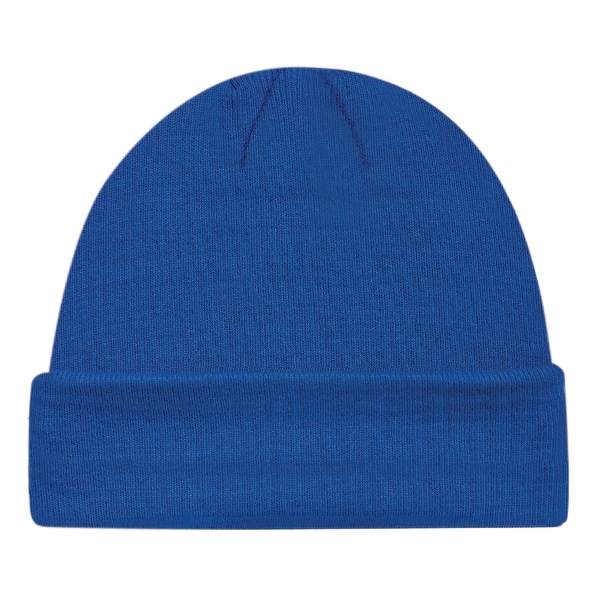 Acrylic/Polyester Micro Fleece Rib Knit Cuff Toque - Acrylic/Polyester Micro Fleece Rib Knit Cuff Toque - Image 6 of 12