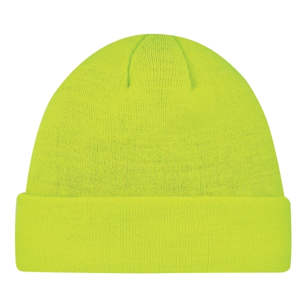 Acrylic/Polyester Micro Fleece Rib Knit Cuff Toque - Acrylic/Polyester Micro Fleece Rib Knit Cuff Toque - Image 7 of 12