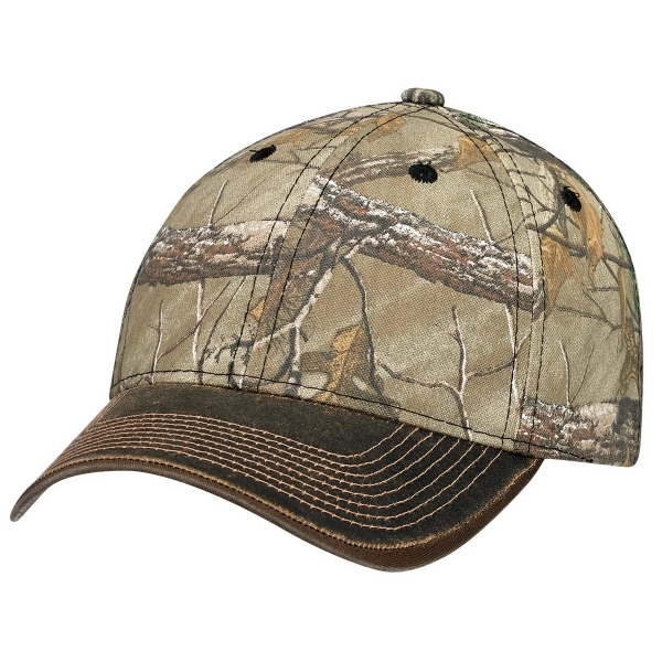 6 Panel Pigment Dyed Camouflage Hunting Cap - 6 Panel Pigment Dyed Camouflage Hunting Cap - Image 1 of 5