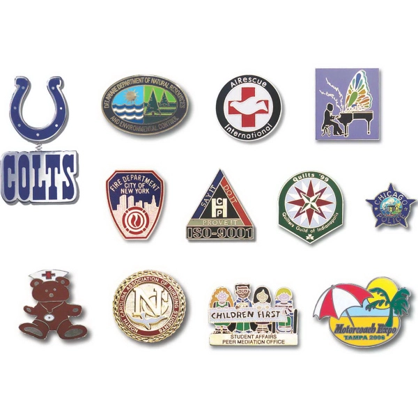 Die-Struck Cloisonne Lapel Pin - Die-Struck Cloisonne Lapel Pin - Image 0 of 3