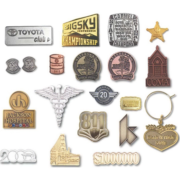 Die-Struck Plus Lapel Pin - Die-Struck Plus Lapel Pin - Image 0 of 3