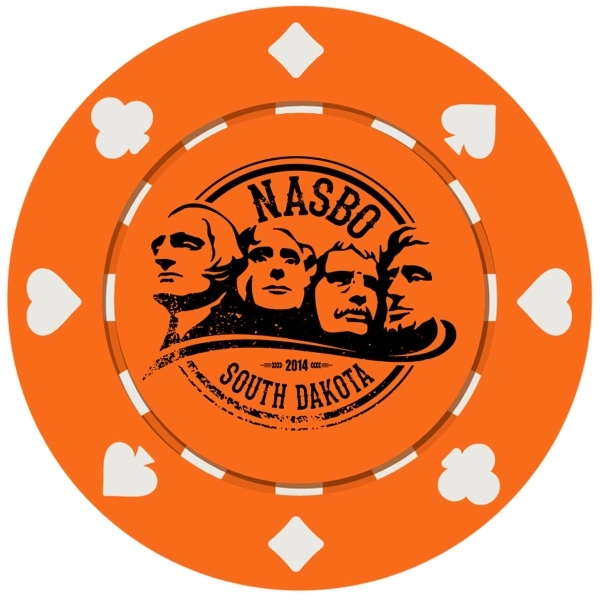 Suited Style Poker Chip with 1 Side Imprint (10 Colors) - Suited Style Poker Chip with 1 Side Imprint (10 Colors) - Image 0 of 9