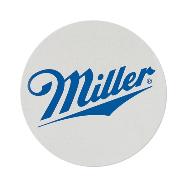 3.5" Round Pulp-Board Coaster 80pt - 3.5" Round Pulp-Board Coaster 80pt - Image 2 of 2