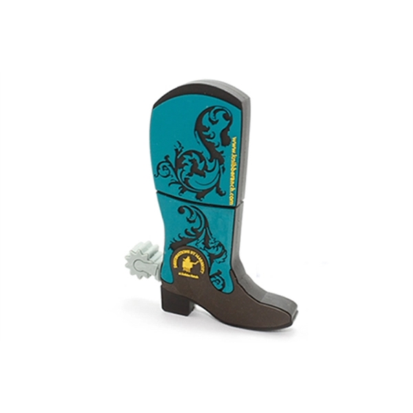 Custom 2D PVC USB Flash Drive - Martin Boots Shaped - Custom 2D PVC USB Flash Drive - Martin Boots Shaped - Image 0 of 5