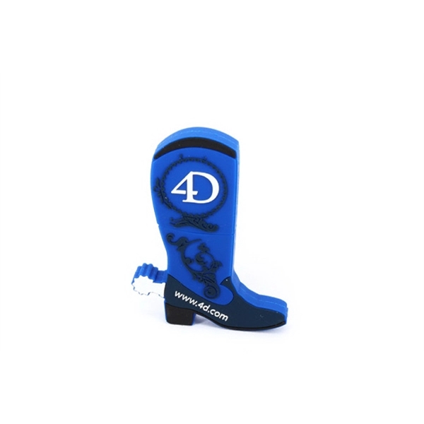 Custom 2D PVC USB Flash Drive - Martin Boots Shaped - Custom 2D PVC USB Flash Drive - Martin Boots Shaped - Image 1 of 5