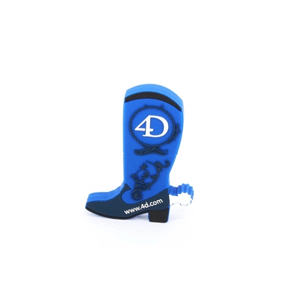 Custom 2D PVC USB Flash Drive - Martin Boots Shaped - Custom 2D PVC USB Flash Drive - Martin Boots Shaped - Image 2 of 5