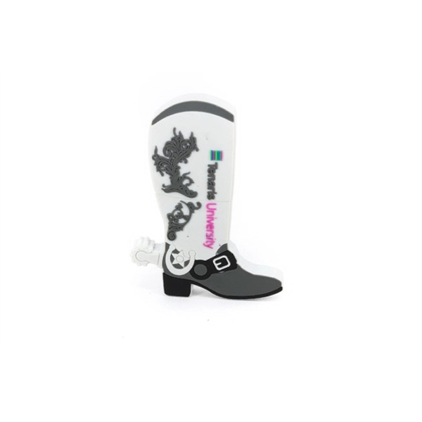 Custom 2D PVC USB Flash Drive - Cowboy Boots Shaped - Custom 2D PVC USB Flash Drive - Cowboy Boots Shaped - Image 0 of 3