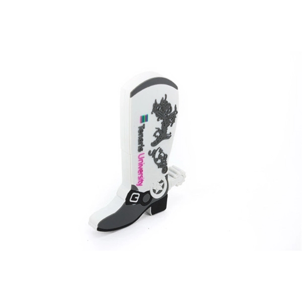 Custom 2D PVC USB Flash Drive - Cowboy Boots Shaped - Custom 2D PVC USB Flash Drive - Cowboy Boots Shaped - Image 1 of 3