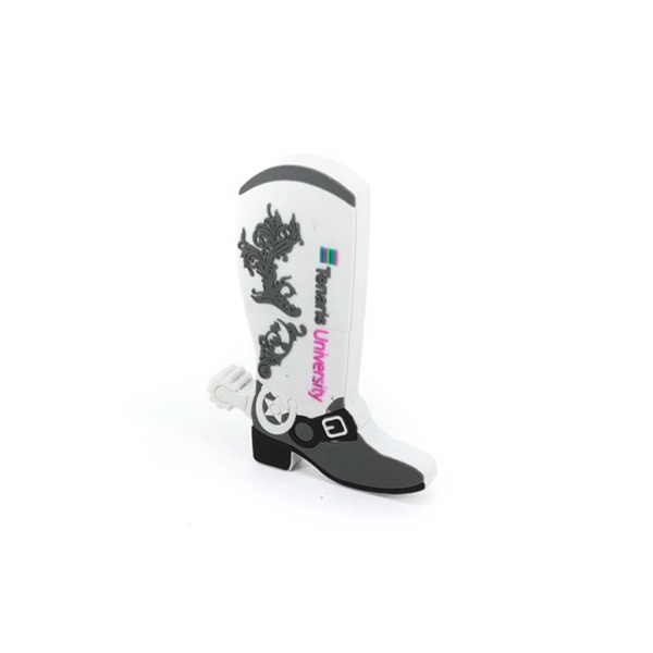 Custom 2D PVC USB Flash Drive - Cowboy Boots Shaped - Custom 2D PVC USB Flash Drive - Cowboy Boots Shaped - Image 2 of 3