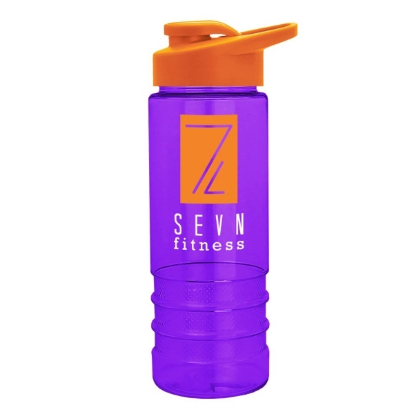 Salute2 - 24 oz. co-polyester Bottle with Drink-Thru Lid - Salute2 - 24 oz. co-polyester Bottle with Drink-Thru Lid - Image 1 of 13