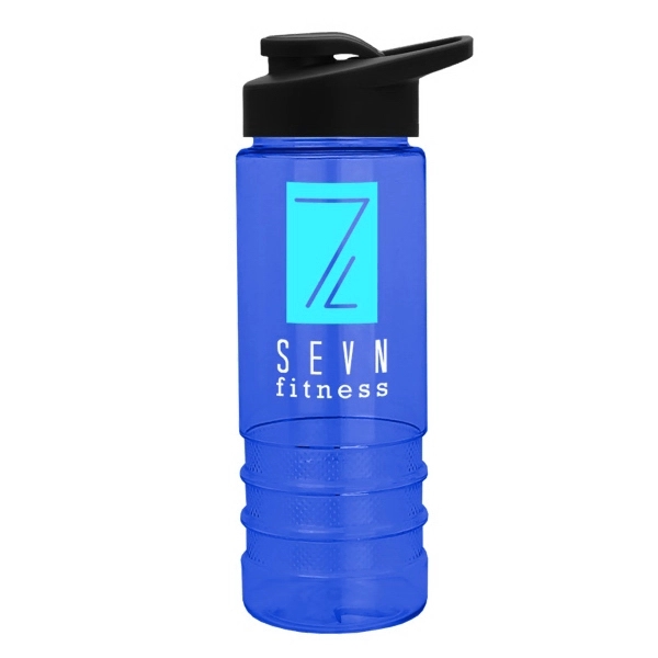 Salute2 - 24 oz. co-polyester Bottle with Drink-Thru Lid - Salute2 - 24 oz. co-polyester Bottle with Drink-Thru Lid - Image 4 of 13