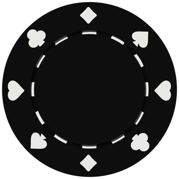 Suited Style Poker Chip with 1 Side Imprint (10 Colors) - Suited Style Poker Chip with 1 Side Imprint (10 Colors) - Image 1 of 9