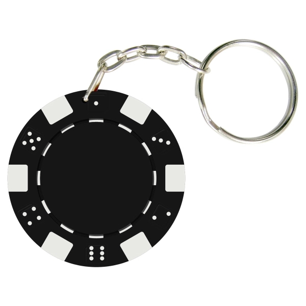 Dice Style Poker Chip Keychain - Dice Style Poker Chip Keychain - Image 1 of 9
