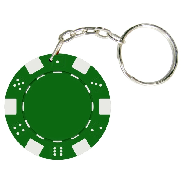 Dice Style Poker Chip Keychain - Dice Style Poker Chip Keychain - Image 3 of 9