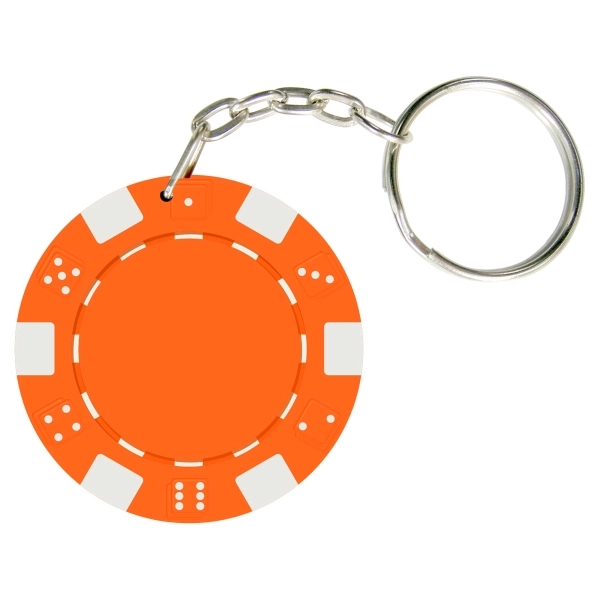Dice Style Poker Chip Keychain - Dice Style Poker Chip Keychain - Image 5 of 9