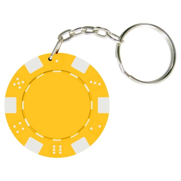 Dice Style Poker Chip Keychain - Dice Style Poker Chip Keychain - Image 9 of 9