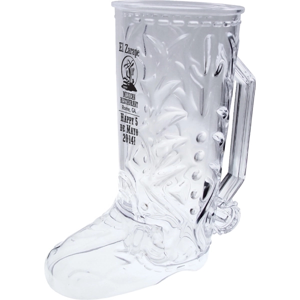 20 oz. Clear Plastic Cowboy Boot Mug w/Handle - 20 oz. Clear Plastic Cowboy Boot Mug w/Handle - Image 0 of 0