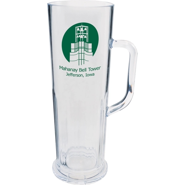 22 oz. Clear Plastic Frankfurt Mug w/Handle - 22 oz. Clear Plastic Frankfurt Mug w/Handle - Image 0 of 0