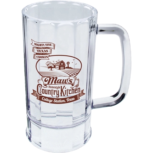 14 oz. Clear Plastic Panel Side Mug w/Handle - 14 oz. Clear Plastic Panel Side Mug w/Handle - Image 0 of 0