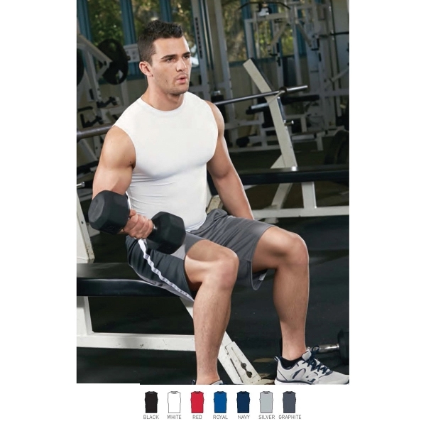 Adult Hyperform Compression Sleeveless Shirt - Adult Hyperform Compression Sleeveless Shirt - Image 7 of 9