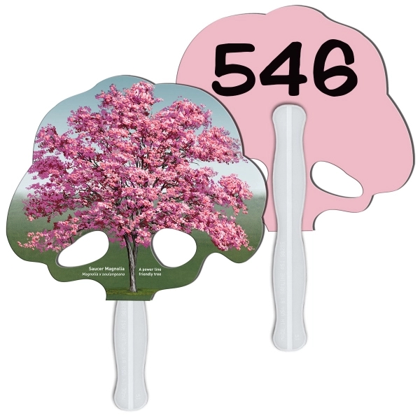 Tree Auction Hand Fan Full Color - Tree Auction Hand Fan Full Color - Image 1 of 1