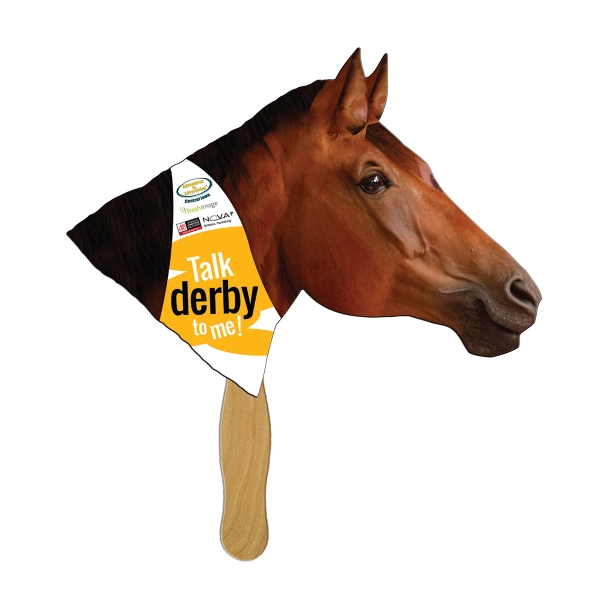 Horse Hand Fan Full Color - Horse Hand Fan Full Color - Image 0 of 3