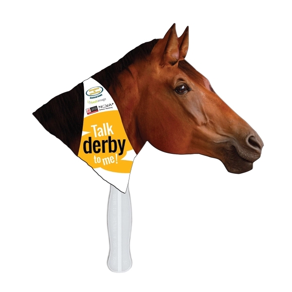 Horse Hand Fan Full Color - Horse Hand Fan Full Color - Image 1 of 3