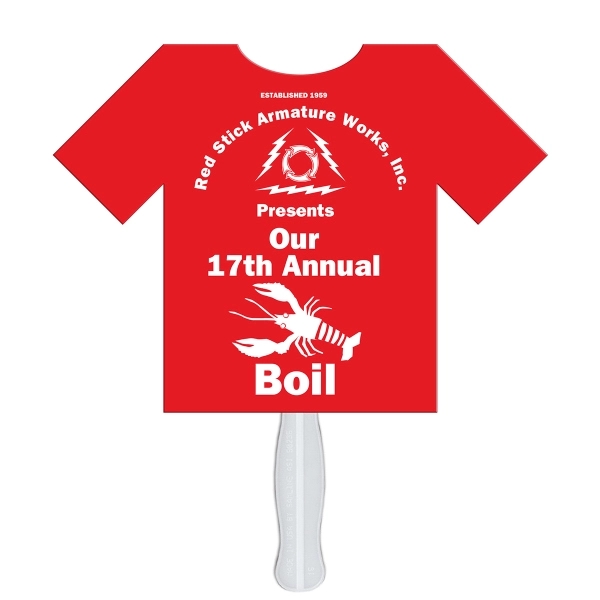 T-shirt Hand Fan Full Color - T-shirt Hand Fan Full Color - Image 1 of 3