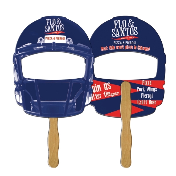 Helmet Hand Fan Full Color Plum Grove