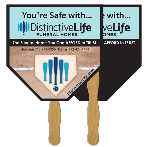 Home Plate Hand Fan Full Color - Home Plate Hand Fan Full Color - Image 3 of 3