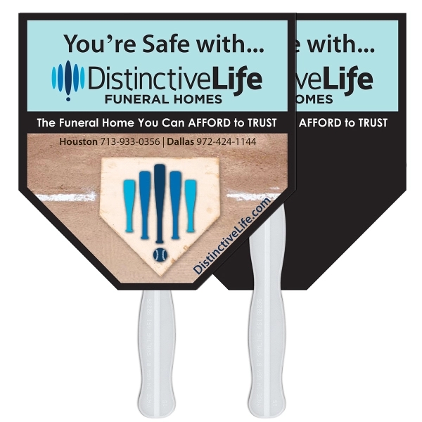 Home Plate Hand Fan Full Color - Home Plate Hand Fan Full Color - Image 2 of 3