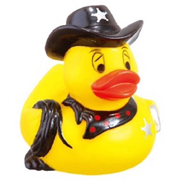 Rubber Western Sheriff Duck - Rubber Western Sheriff Duck - Image 1 of 1