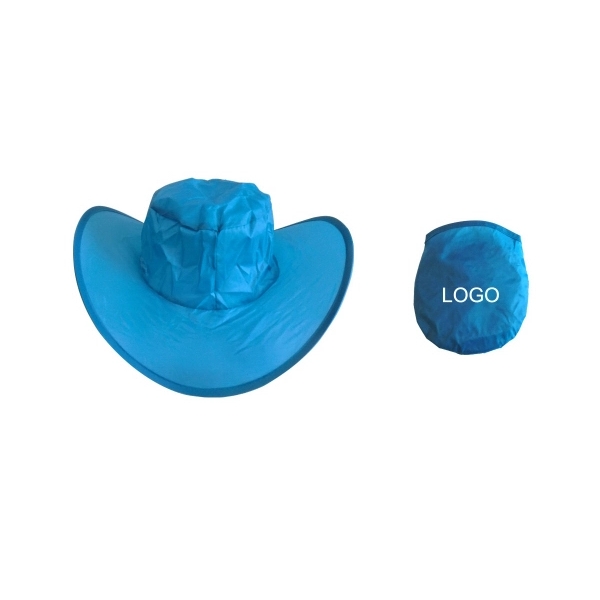 Foldable Cowboy Hat With Pouch - Foldable Cowboy Hat With Pouch - Image 1 of 1