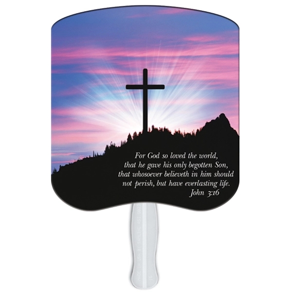 John 3:16 Hand Fan Stock Graphic - John 3:16 Hand Fan Stock Graphic - Image 1 of 1