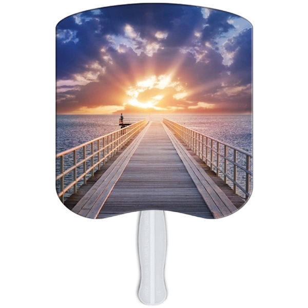 Sunrise Hand Fan Stock Graphic - Sunrise Hand Fan Stock Graphic - Image 1 of 1