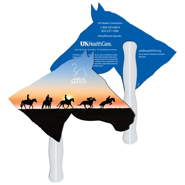 Horse Hand Fan Full Color - Horse Hand Fan Full Color - Image 2 of 3