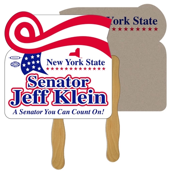 Horizontal Ribbon Recycled Hand Fan - Horizontal Ribbon Recycled Hand Fan - Image 0 of 0