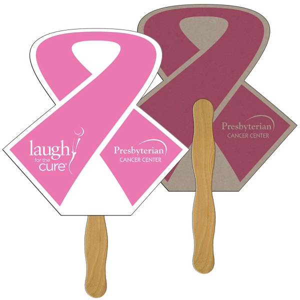 Open Ribbon Recycled Hand Fan - Open Ribbon Recycled Hand Fan - Image 0 of 0
