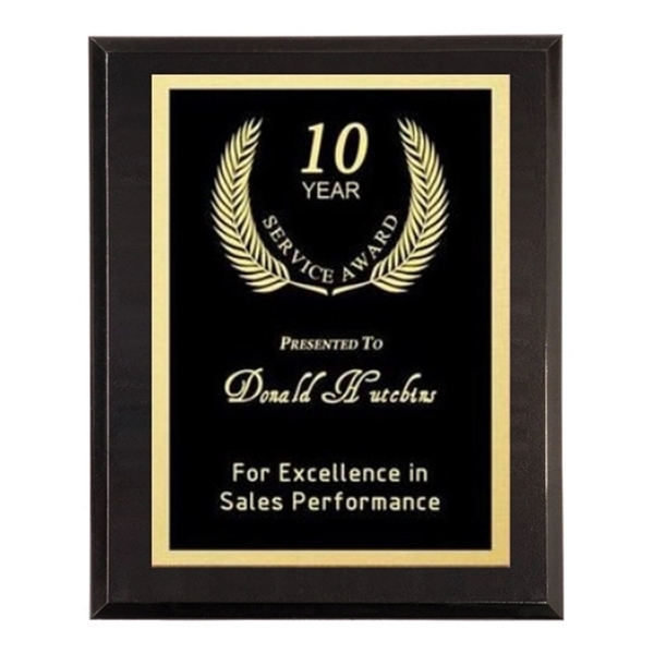 Legacy Gloss Black Wood Award Plaque - Legacy Gloss Black Wood Award Plaque - Image 0 of 1