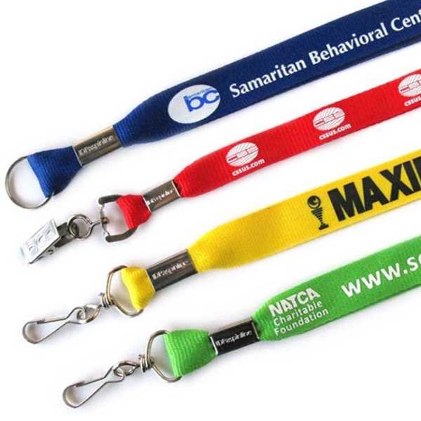 Woven Polyester Lanyard - Woven Polyester Lanyard - Image 1 of 2