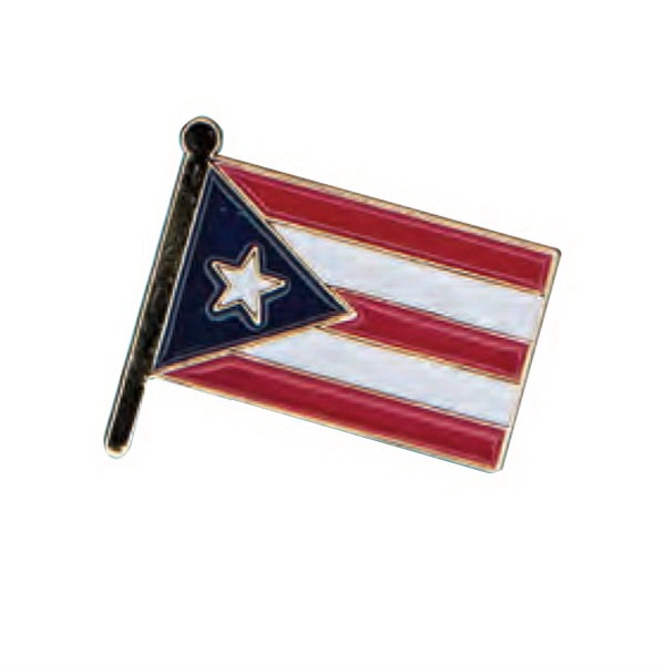 Puerto Rico Flag Pin Plum Grove
