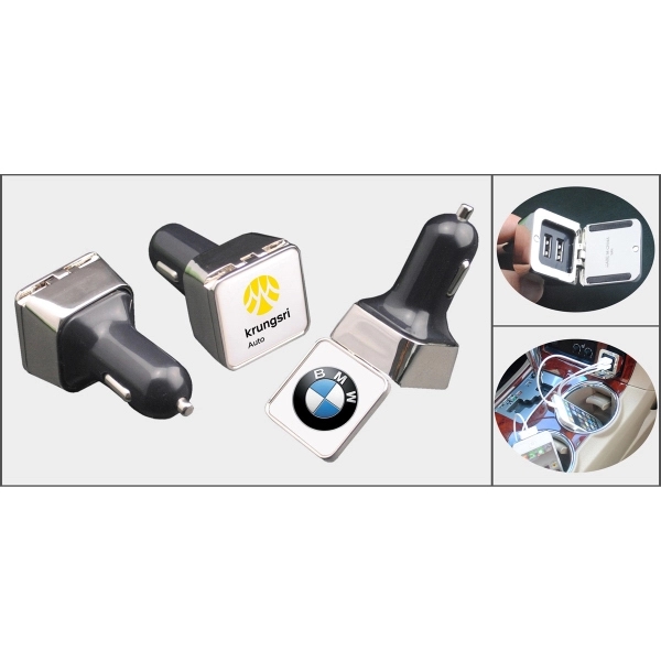 Dual Portable Car USB Phone Battery Charger - EPoxy - Dual Portable Car USB Phone Battery Charger - EPoxy - Image 1 of 1