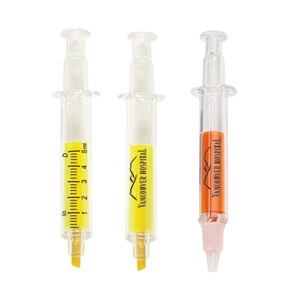 Doc's Syringe Multi Color Neon Highlighter - Doc's Syringe Multi Color Neon Highlighter - Image 1 of 1
