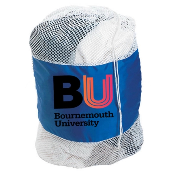 Large Mesh Drawstring Laundry Bag - Large Mesh Drawstring Laundry Bag - Image 2 of 3