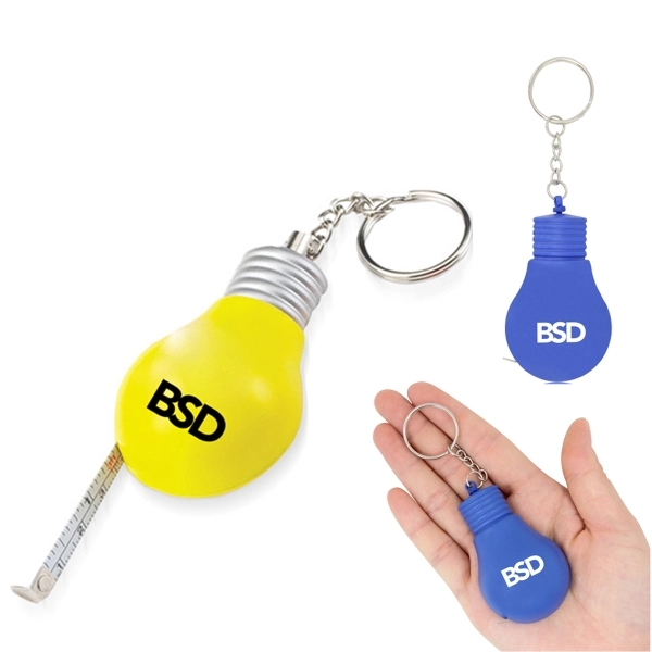 Bulb Shaped Measuring Tape Keychain - Bulb Shaped Measuring Tape Keychain - Image 0 of 0