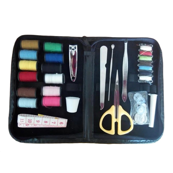 Premium Sewing And Manicure Kit In Leather Case - Premium Sewing And Manicure Kit In Leather Case - Image 2 of 3