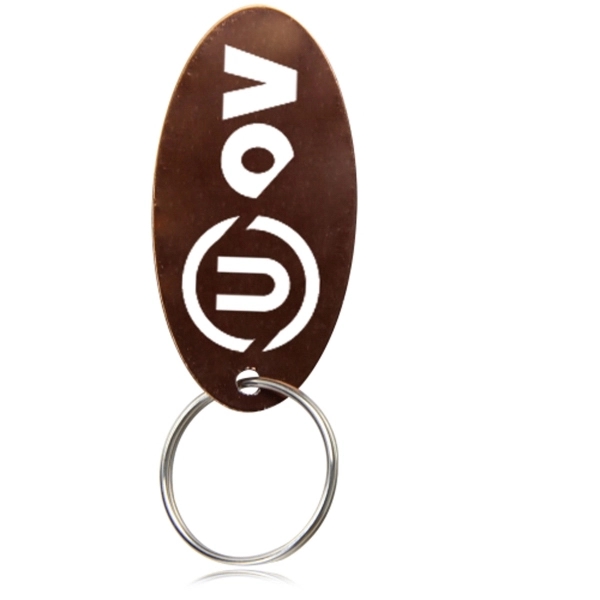 Handsome Oval Keychain - Handsome Oval Keychain - Image 1 of 2